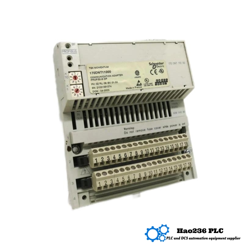 Schneider 170DNT11000 Communication Adapter Modicon Momentum Series