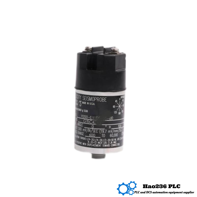 Bently Nevada 9200-01-02-02-00 Dual-Wire Velocity Seismic Sensor 9200 Series