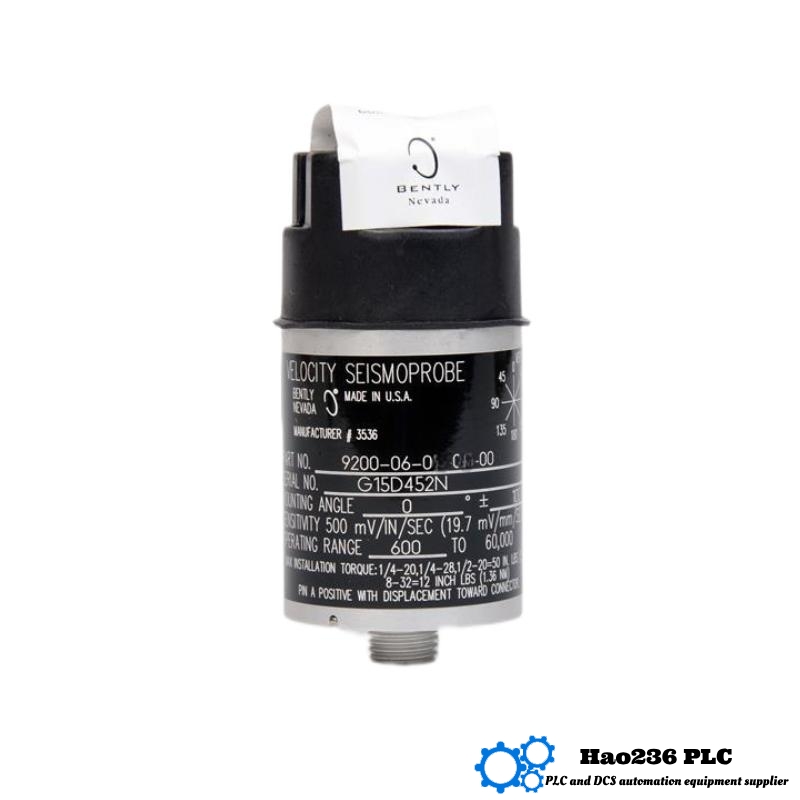 Bently Nevada 9200-06-02-10-00 Dual-Wire Velocity Seismic Sensor 9200 Series