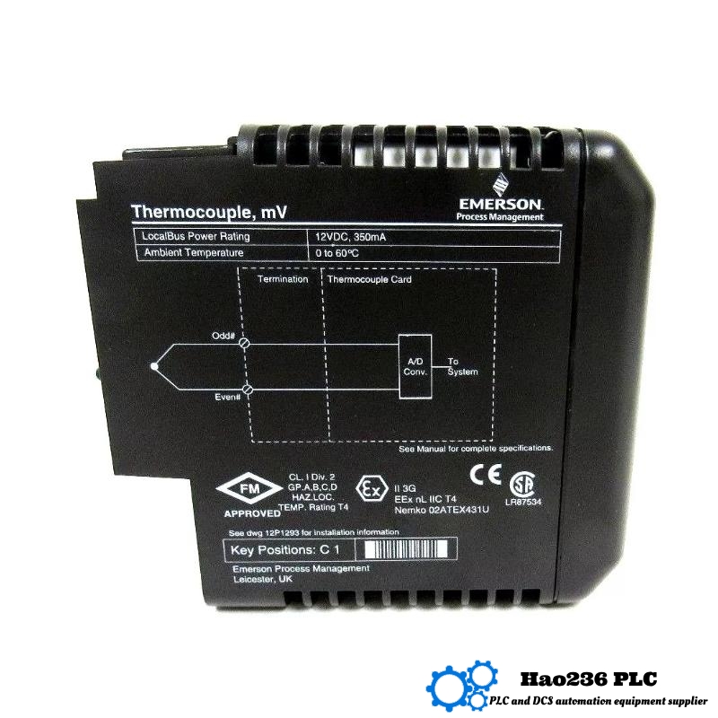 Emerson VE4003S5B1 KJ3002X1-BG2 12P1731X082 Thermocouple Input Module DeltaV™ series