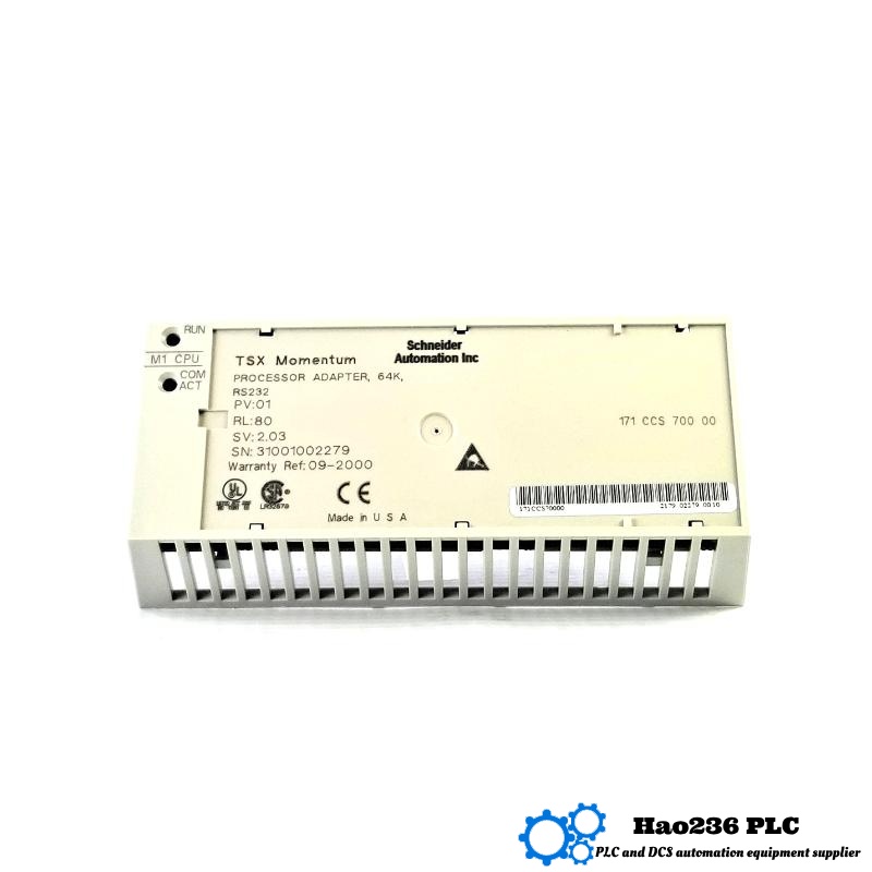 Schneider 171CCS70000 M1/M1E Processor Adapter Modicon Momentum series