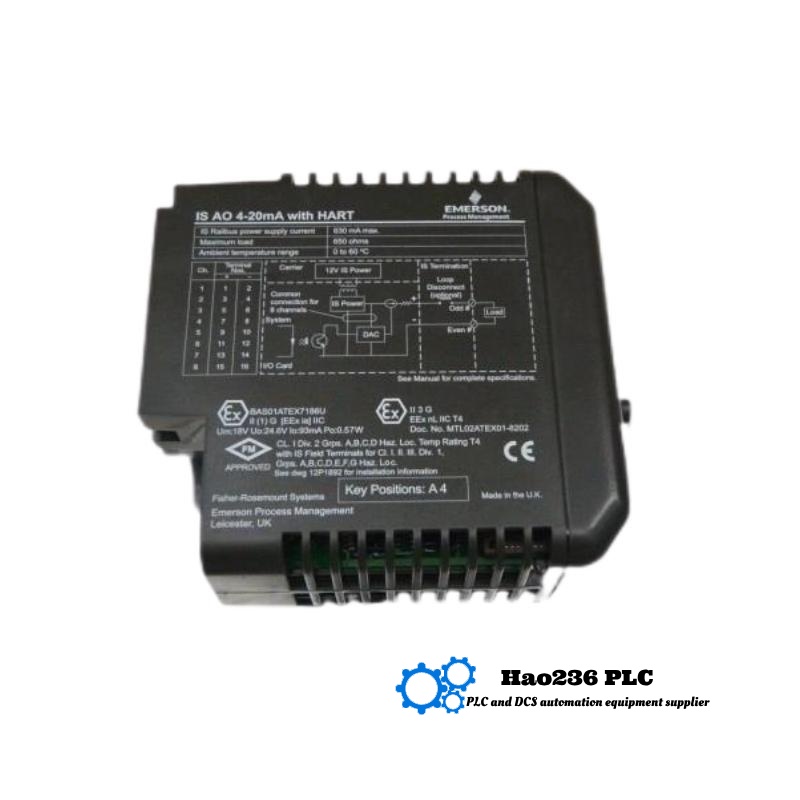 Emerson KJ3102X1-BE1 Safety Analog Output Module DeltaV Series