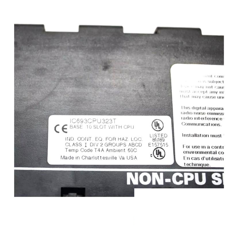GE IC693CPU323 10 Slot Base with CPU 90-30 series