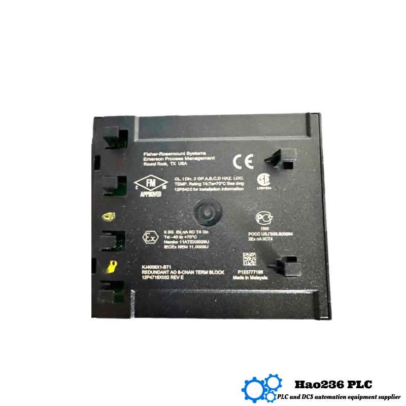 Emerson KJ4006X1-BT1 Redundant AO 8-Channel Terminal Block DeltaV series
