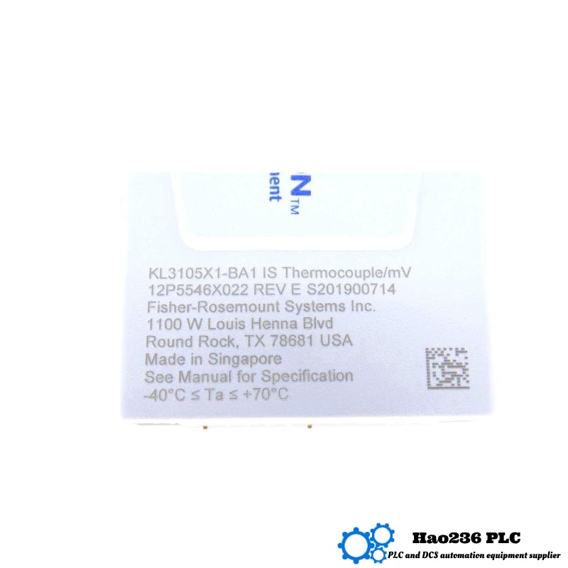 Emerson KL3105X1-BA1 Safety Thermocouple/mV CHARM Module DeltaV series