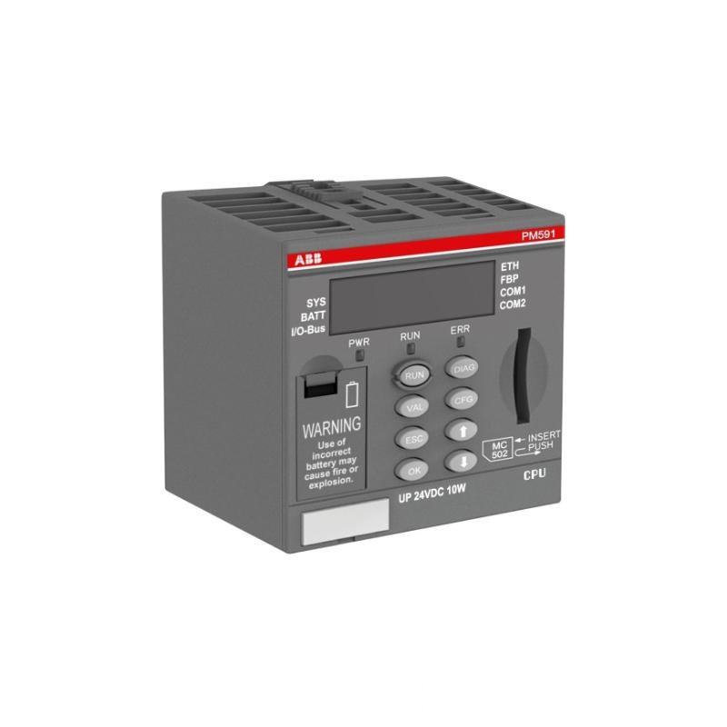 ABB PM591-ETH 1SAP150100R0170 CPU Programmable Logic Controller (PLC) AC500 Series