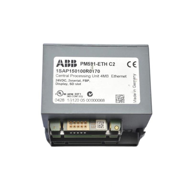 ABB PM591-ETH 1SAP150100R0170 CPU Programmable Logic Controller (PLC) AC500 Series