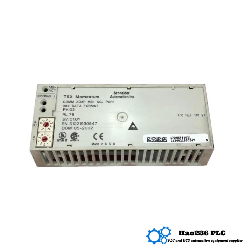 Schneider 170NEF11021 Modbus Plus Communication Adapter Modicon Momentum series