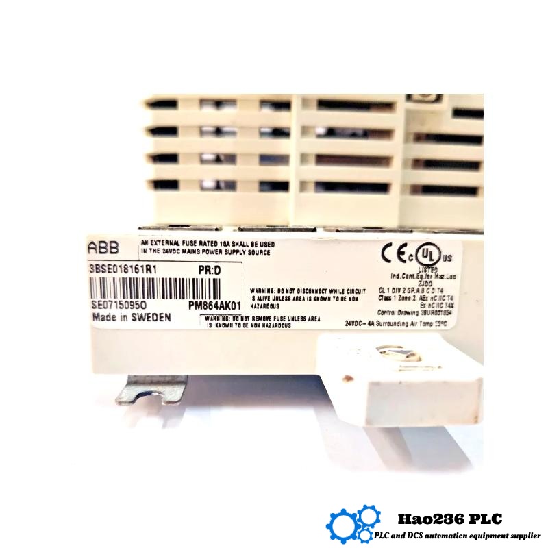 ABB PM864AK01 3BSE018161R1 Processor Unit System 800xA Hardware Selector Communication Module