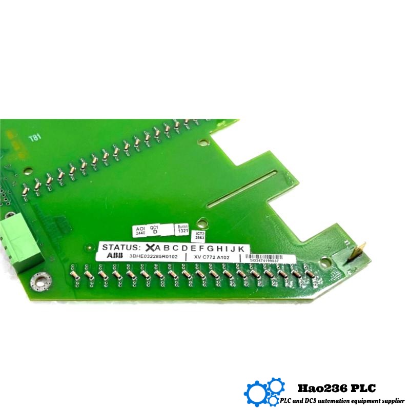 ABB XV C772 A102 3BHE032285R0102 HVD Board Varnished