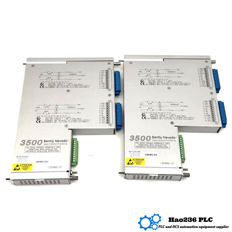 Bently Nevada 3500/72М 135489-01 Barrier Proximitor I/O Module