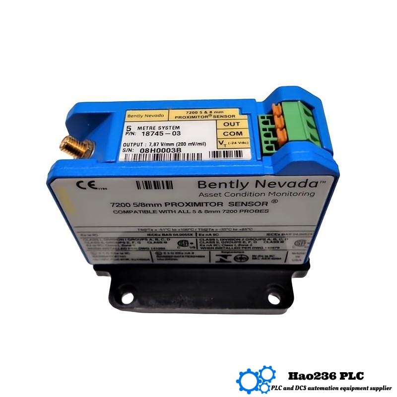 Bently Nevada 18745-03 7200 Series Proximitor Sensor