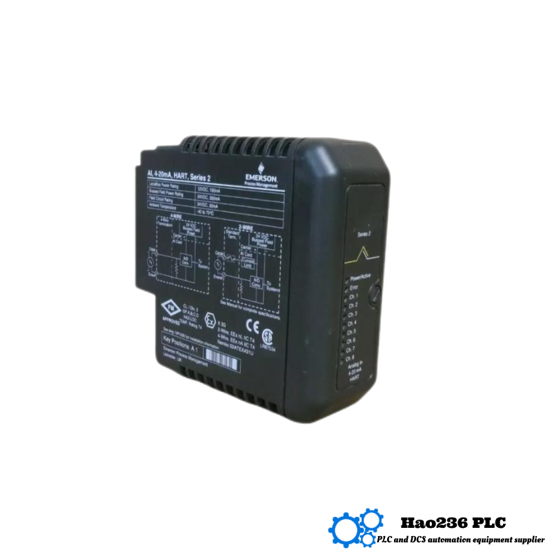 Emerson VE4003S2B9 Analog Input Card 16-Channel 4-Wire AI Terminal Block for Series 2 Plus