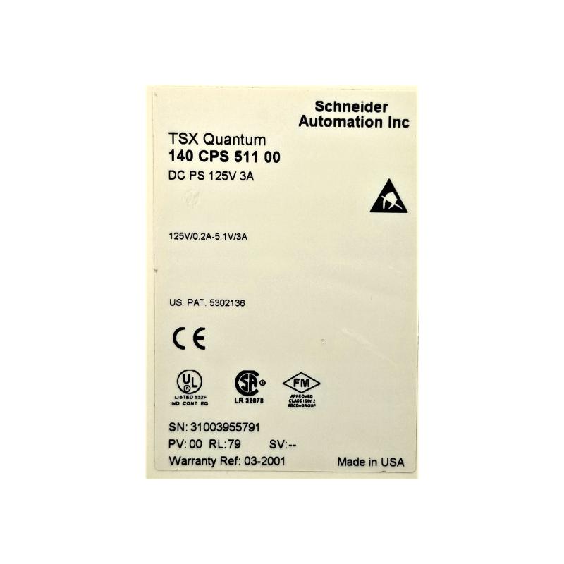 Schneider Electric 140CPS51100C Power Supply Module Modicon Quantum
