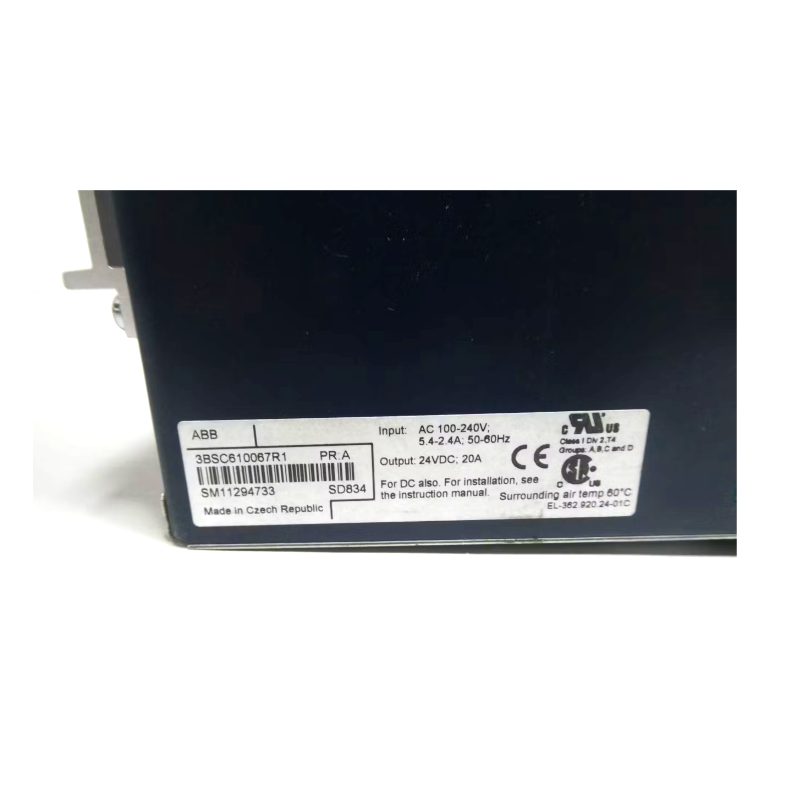 ABB SD834 3BSC610067R1 Power Supply Module