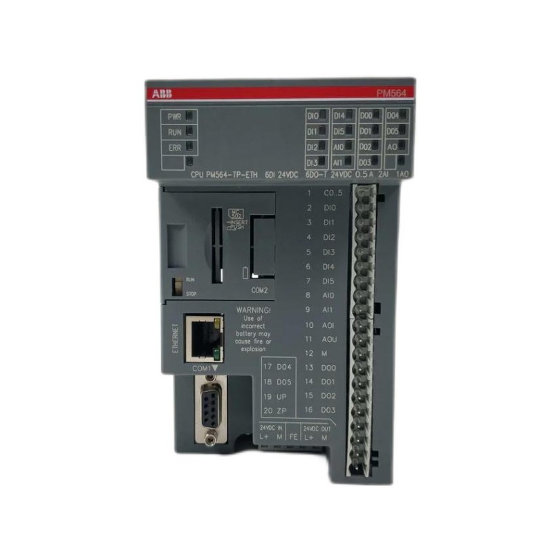 ABB PM564 PM564-RP PM564-T PM564-TP-ETH 3ABD00033166/1TNE968900R1100/1SAP120900R0071 Processor Module