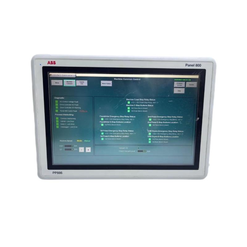 ABB PP886 3BSE092980R1 Standard Panel 15 Panel 800 Touch Screen HIM