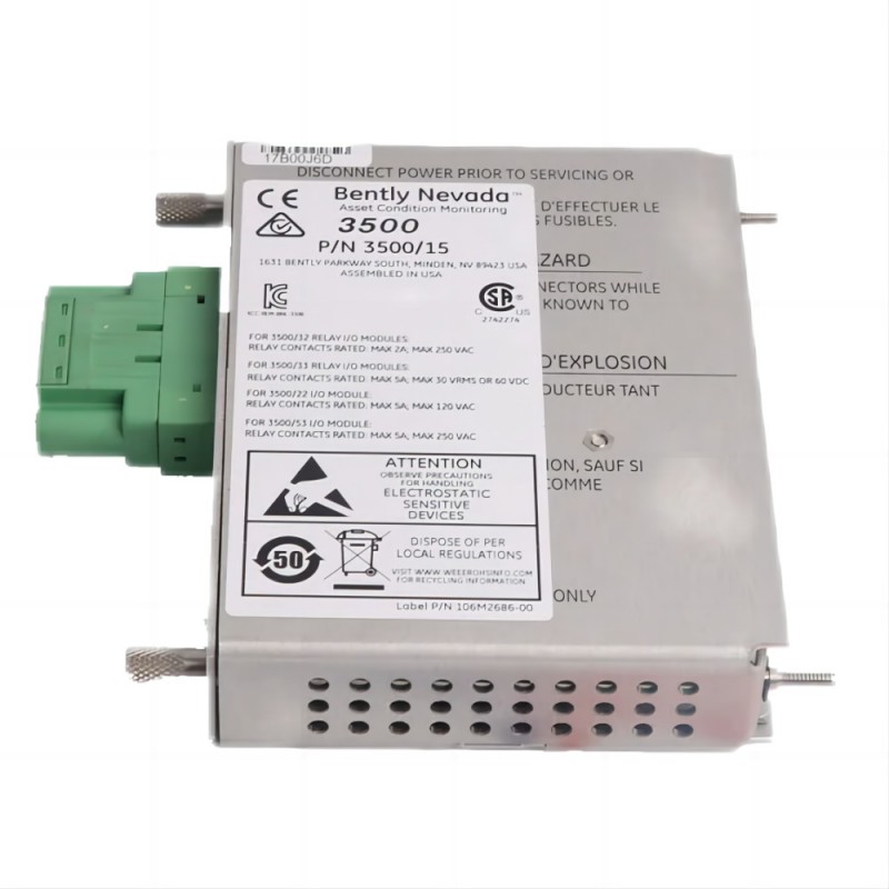 Bently Nevada 3500/15 133300-01 DC Power Module