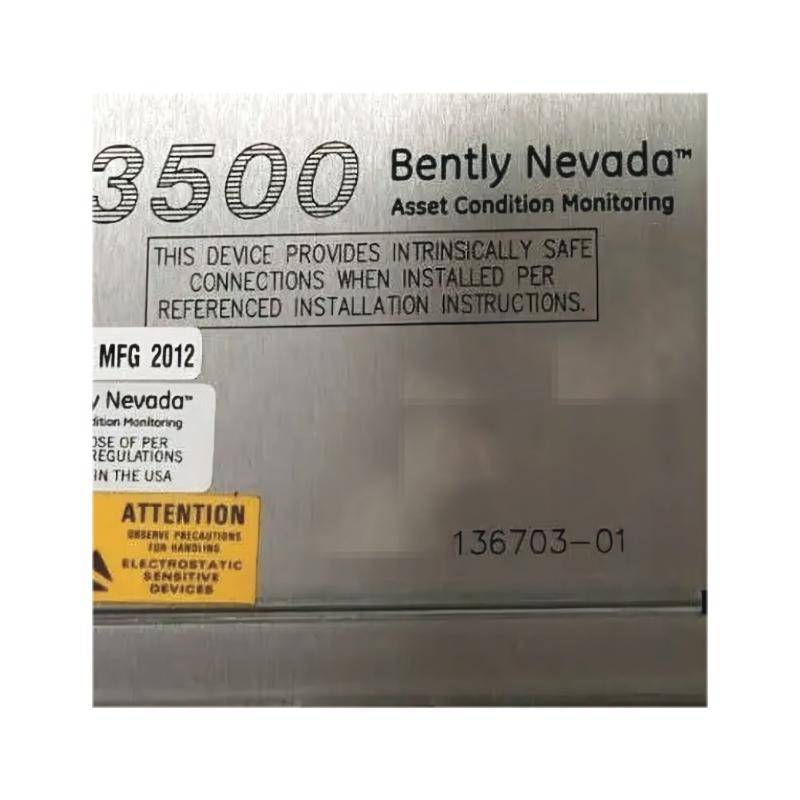 Bently Nevada 3500/50 136703-01 Discrete Internally Isolated I/O Modules