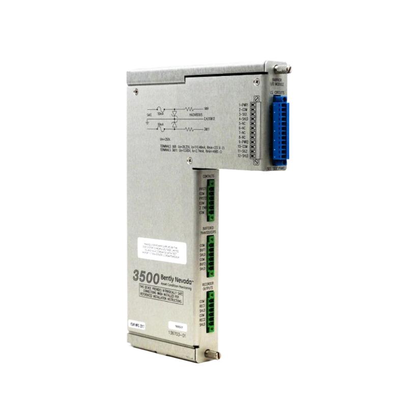 Bently Nevada 3500/04 138257-01 Grounding Module Front Panel