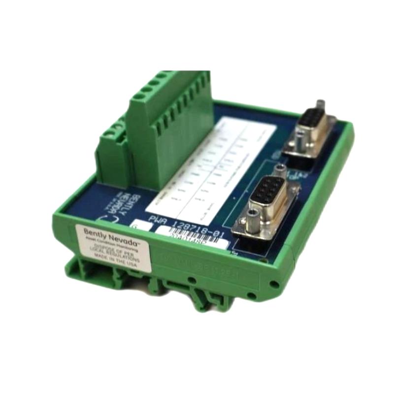 Bently Nevada 3500/25 126648-02+128718-01 I/O Module + Phase Key External Terminal Module