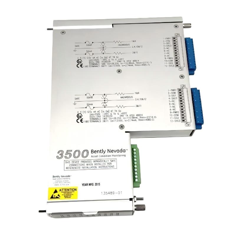 Bently Nevada 3500/42 140734-02+135489-01 Proximitor Seismic Monitor + I/O Module