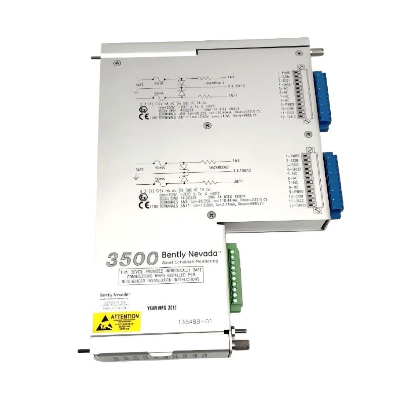Bently Nevada 3500/42M 176449-02+135489-01 Preamplifier Monitor + I/O Module