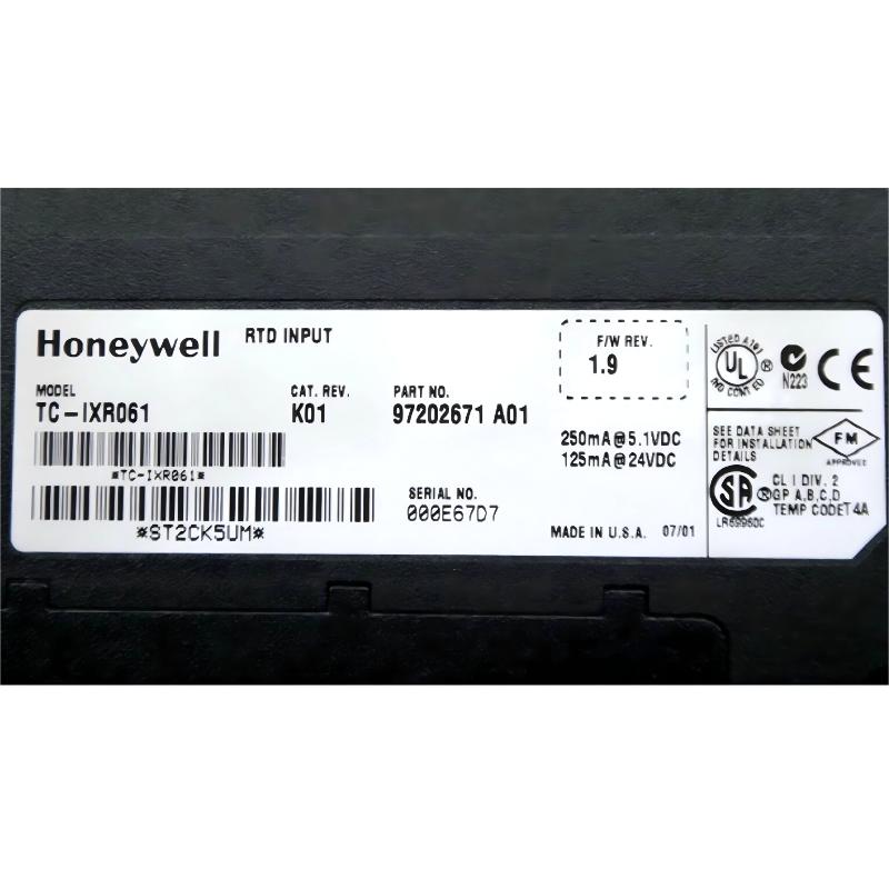Honeywell TC-IXR061 97202671 A01 RTD Analog Input Module