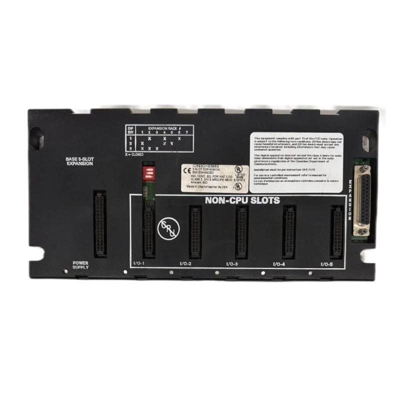 GE IC693CHS398 5-Slot Expansion Base