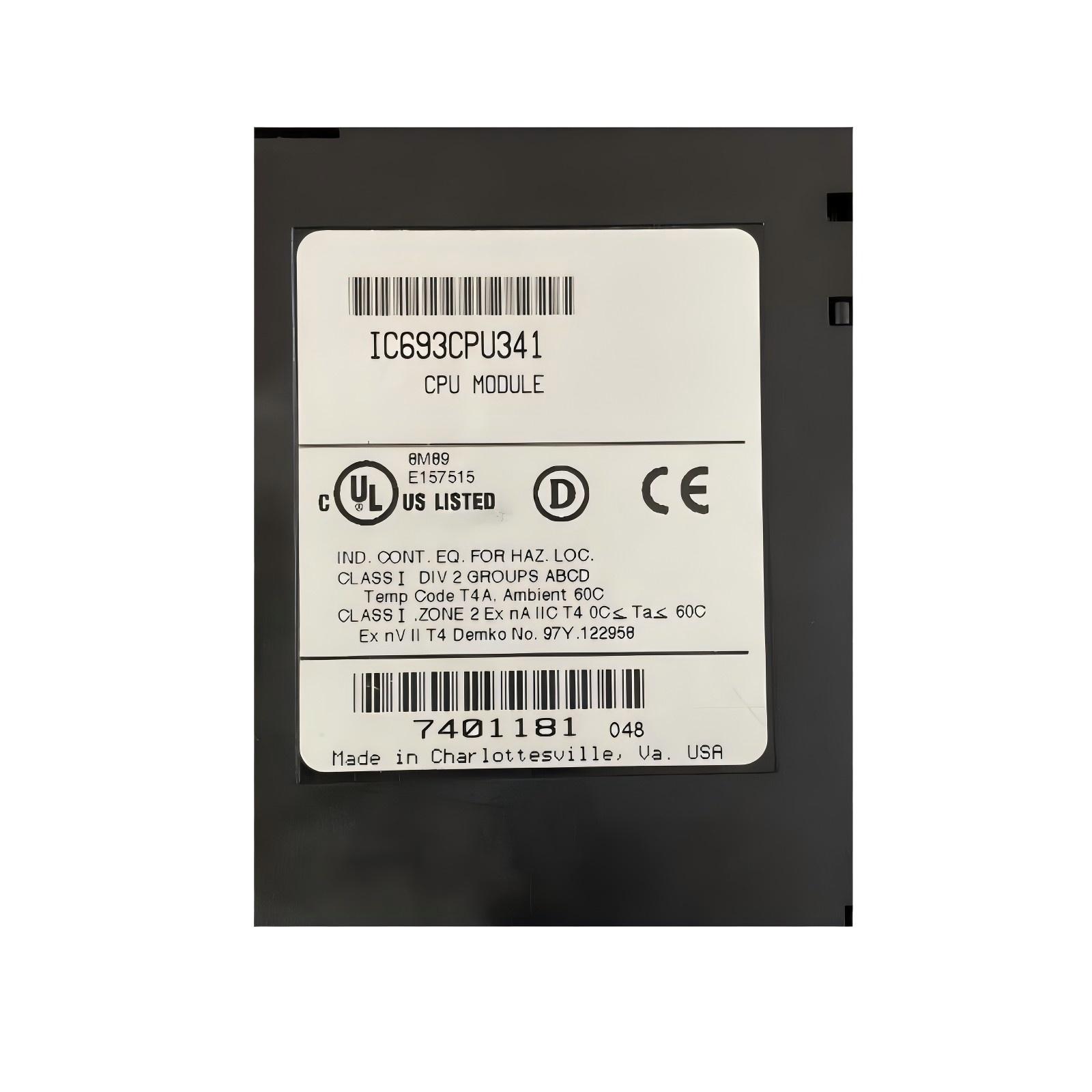 GE IC693CPU341 Single-Slot CPU Module