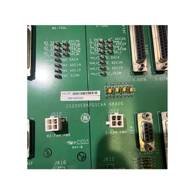 GE IS200EBKPG1B Exciter Backplate