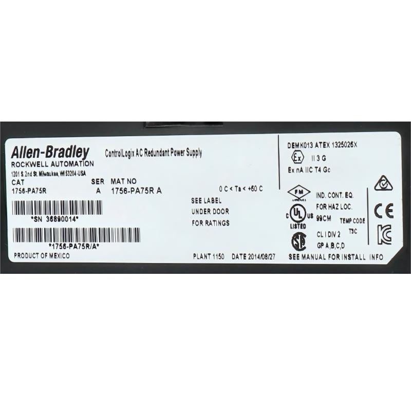 Allen Bradley 1756-PA75R ControlLogix ControlNet Communication Module