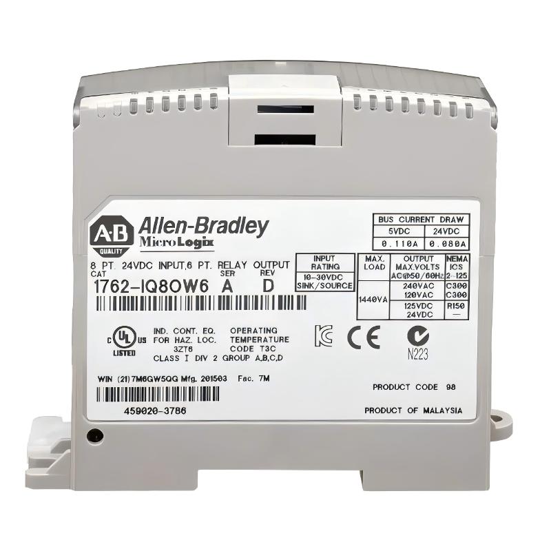 Allen-Bradley 1762-IQ8OW6 MicroLogix 1200 DC Input/Relay Output Combination Module