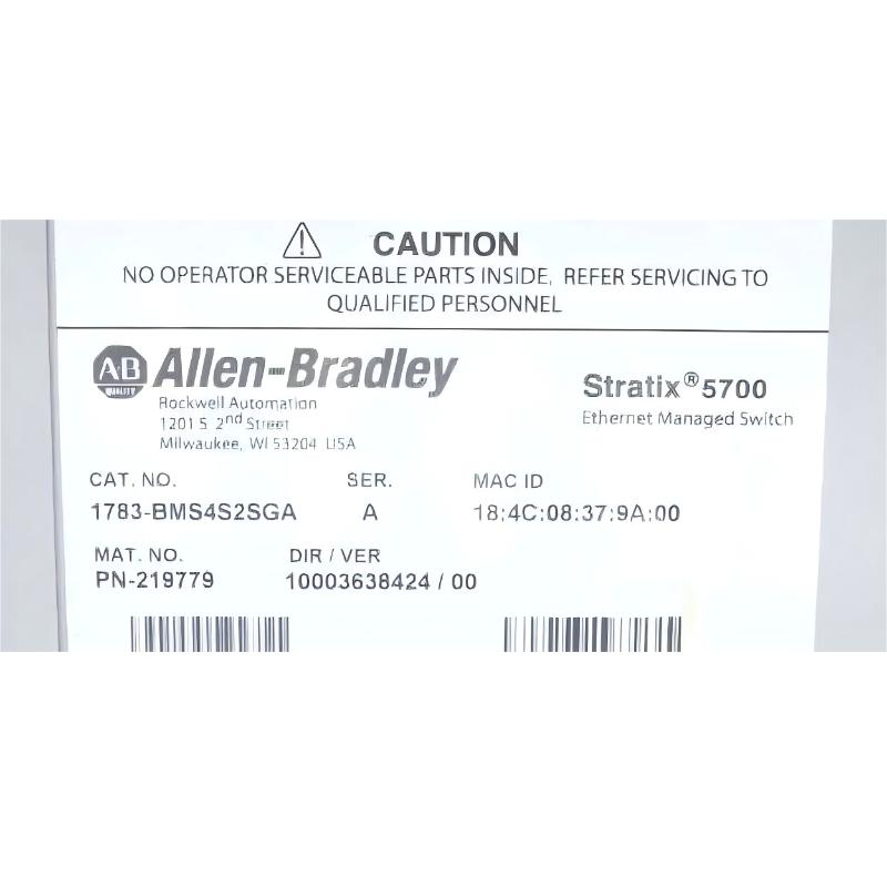 Allen Bradley 1783-BMS4S2SGA Stratix 5700 Ethernet Managed Switch