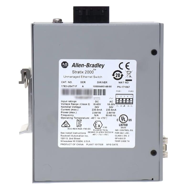 Allen Bradley 1783-US4T1F Stratix 2000 Unmanaged Ethernet Switch