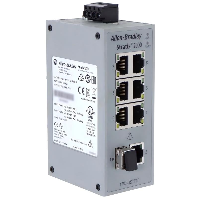Allen Bradley 1783-US7T1F/B Stratix 2000 Unmanaged Ethernet Switch