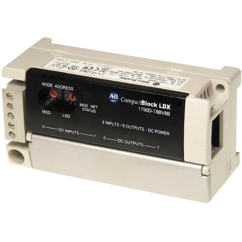 Allen Bradley 1790D-T8BV8B CompactBlock LDX I/O Basic Module
