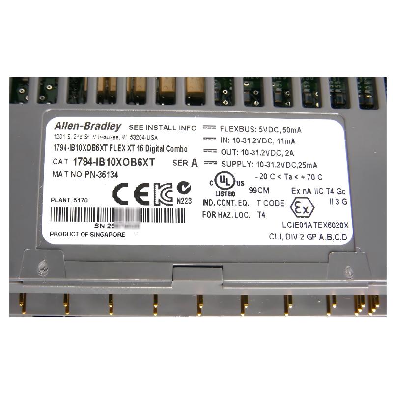 Allen Bradley 1794-IB10XOB6XT ControlNet Flex I/O Adapter Module