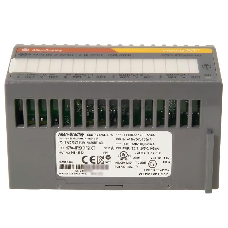 Allen Bradley 1794-IF2XOF2IXT ControlNet Flex I/O Adapter Module