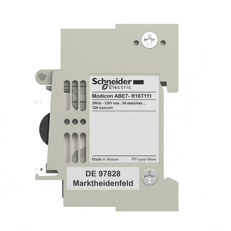 Schneider ABE7R16T111 Base With Plug-In Electromechanical Relay