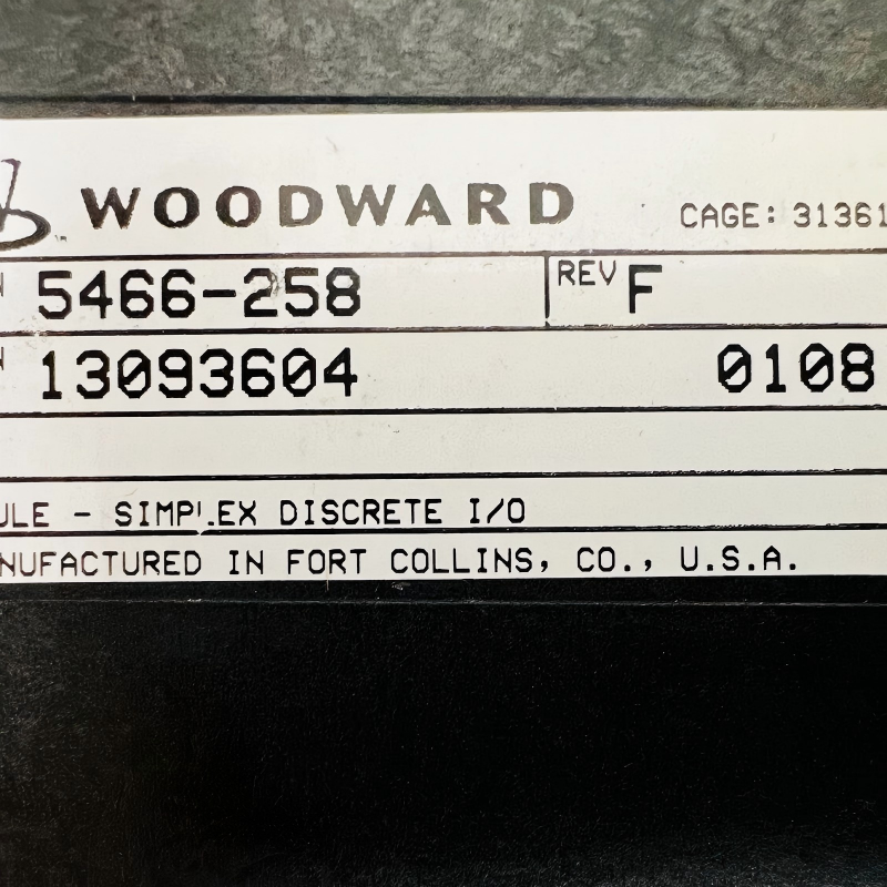 Woodward 5466-258 Discrete I/O Modules