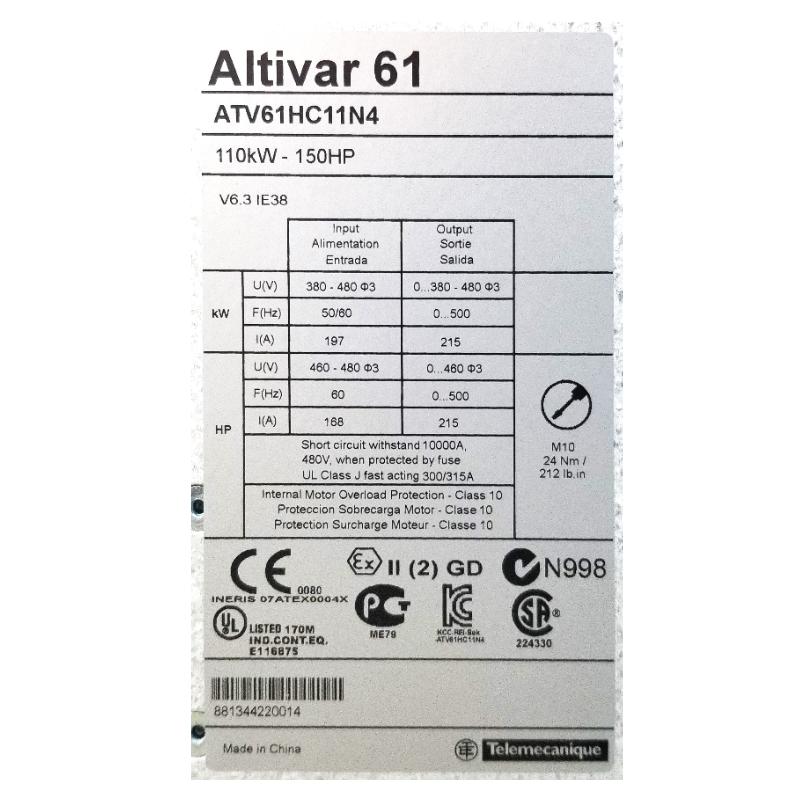 Schneider ATV61HC11N4 Variable Speed Drive