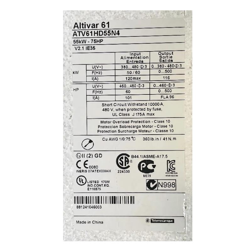 Schneider ATV61HD55N4 Variable Speed Drive
