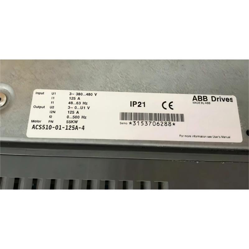 ABB ACS510-01-125A-4	3ABD00019055-D Frequency Converter