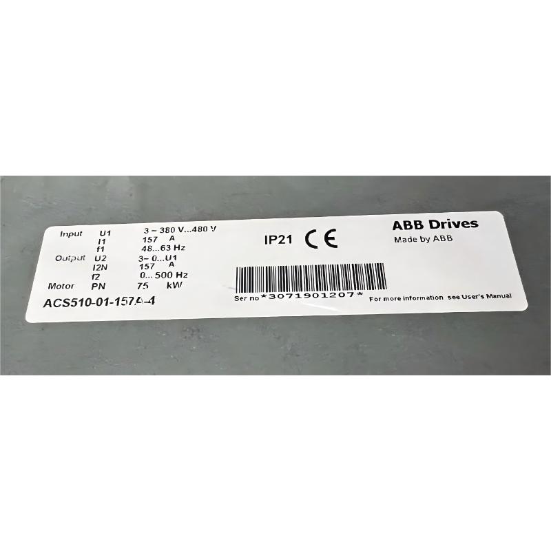 ABB ACS510-01-157A-4	3ABD00015756-D Frequency Converter