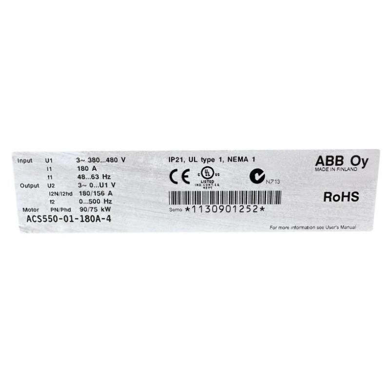 ABB ACS550-01-180A-4	3ABD64726838 Frequency Converter