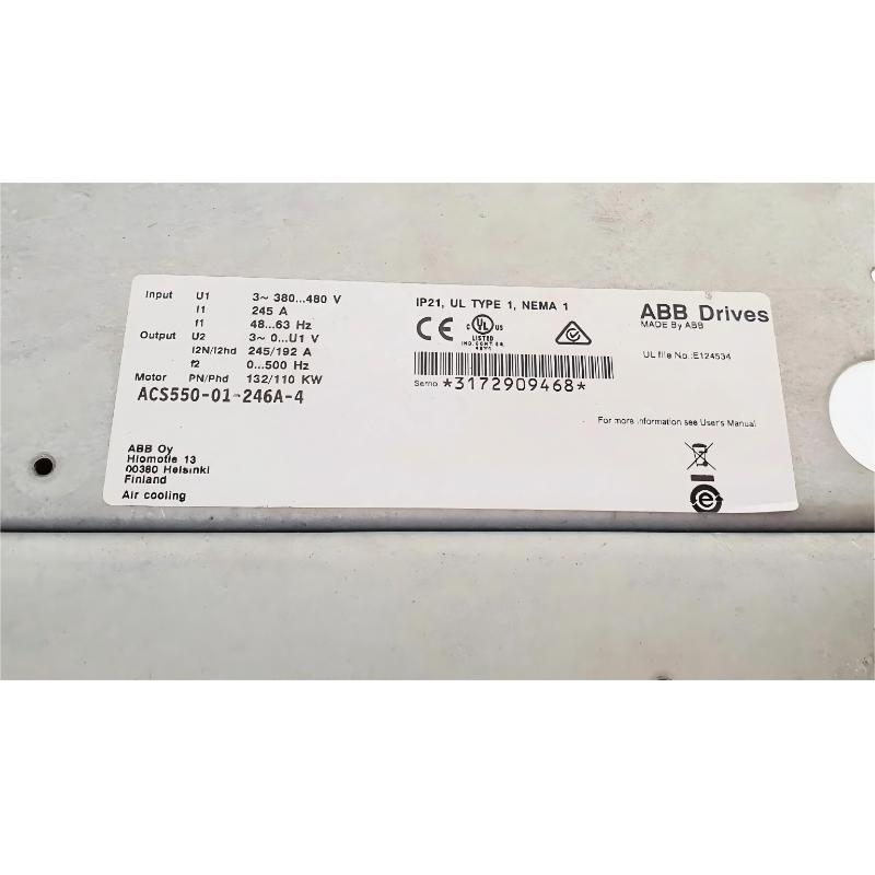 ABB ACS550-01-246A-4	3AUA0000014490-D Frequency Converter