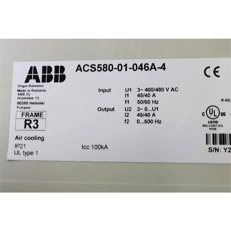 ABB ACS580-01-046A-4	3AXD50000038963	Frequency Converter