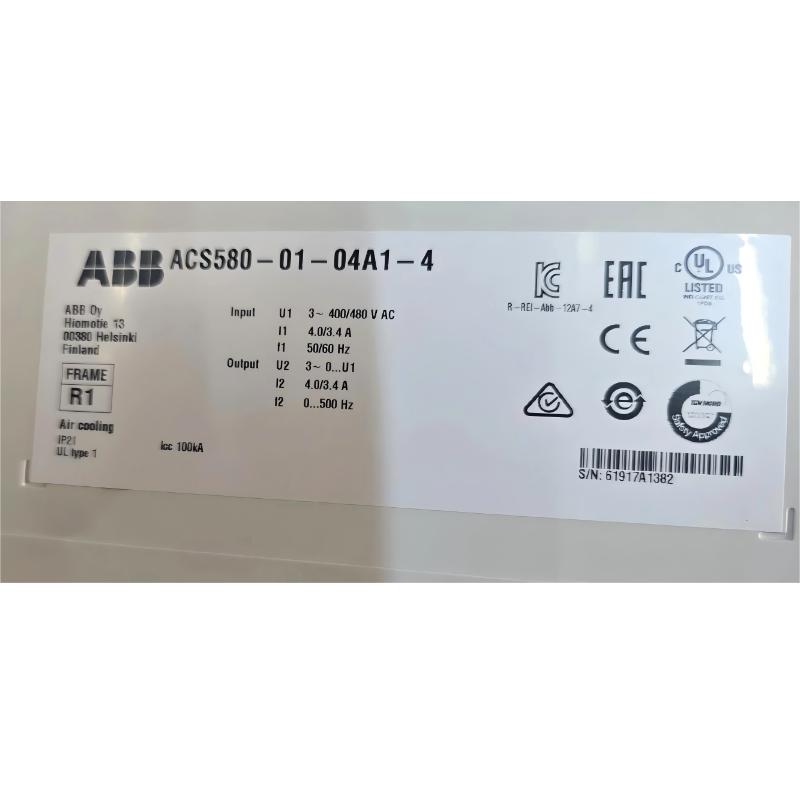 ABB ACS580-01-04A1-4	3AXD50000038939	Frequency Converter