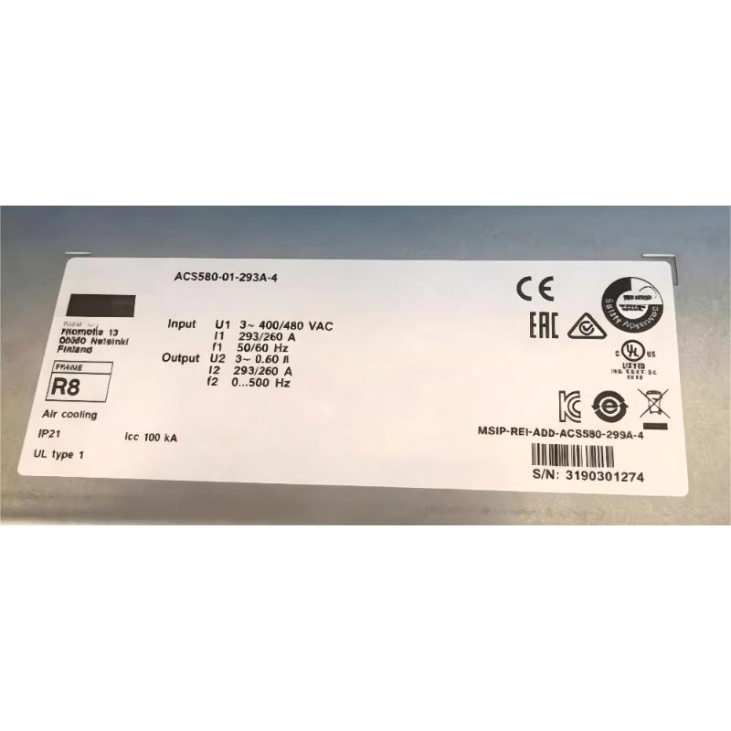 ABB ACS580-01-293A-4	3ABD00045441-D Frequency Converter